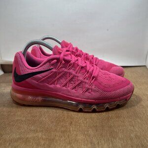 Nike Air Max 2015 Women’s Size 7.5 Triple Hot Pink Athletic Running Shoes Swoosh